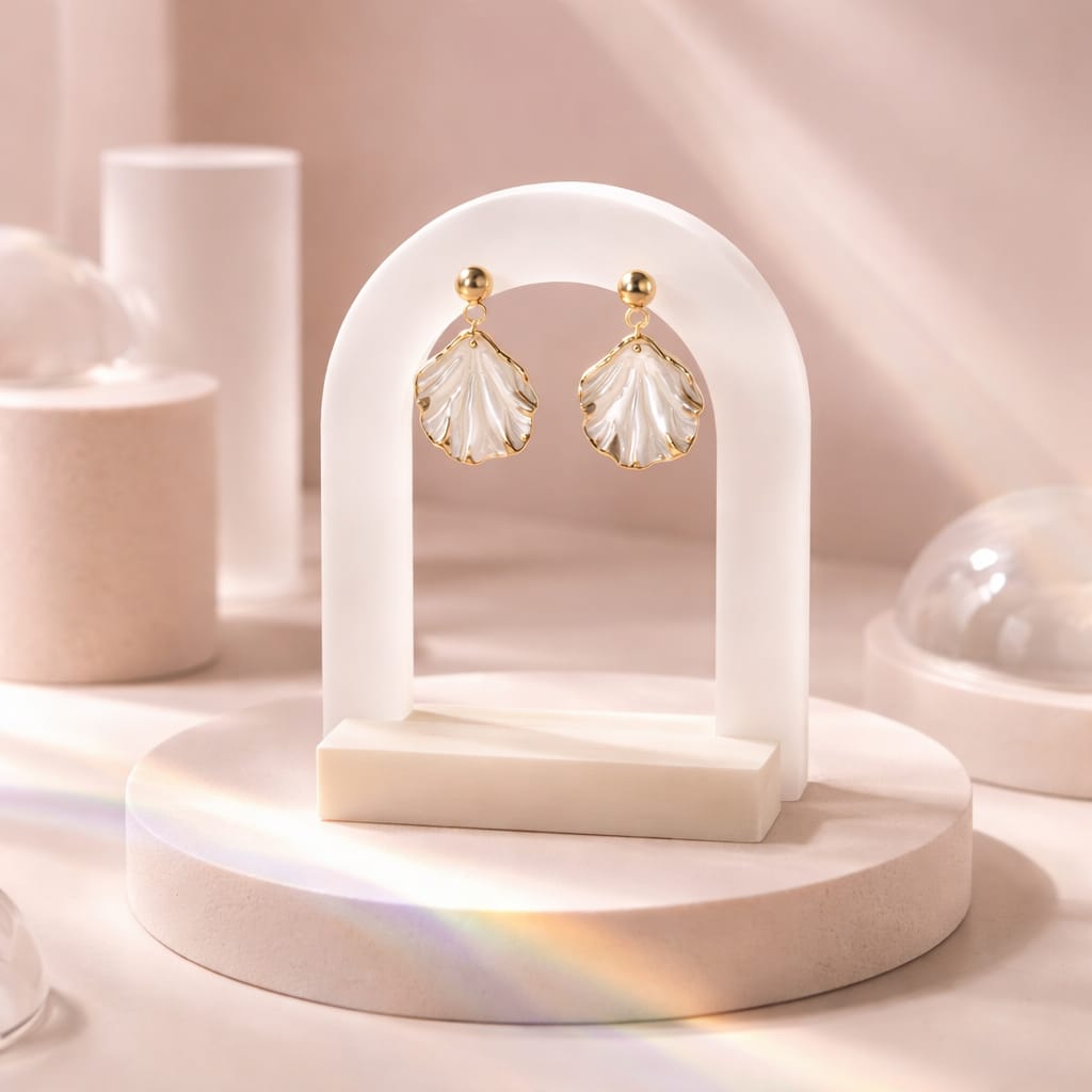 Boucles d'oreilles coquillage