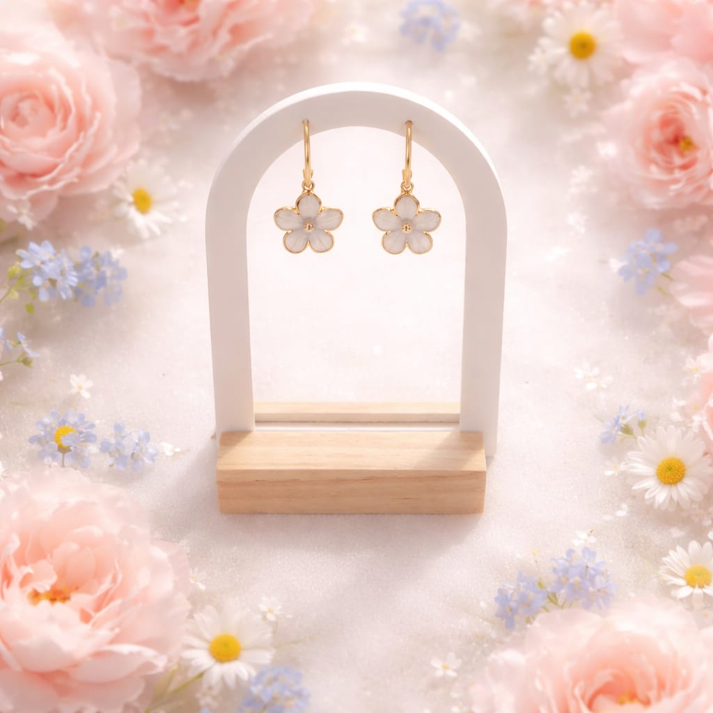 Boucles d'oreilles fleurs délicates