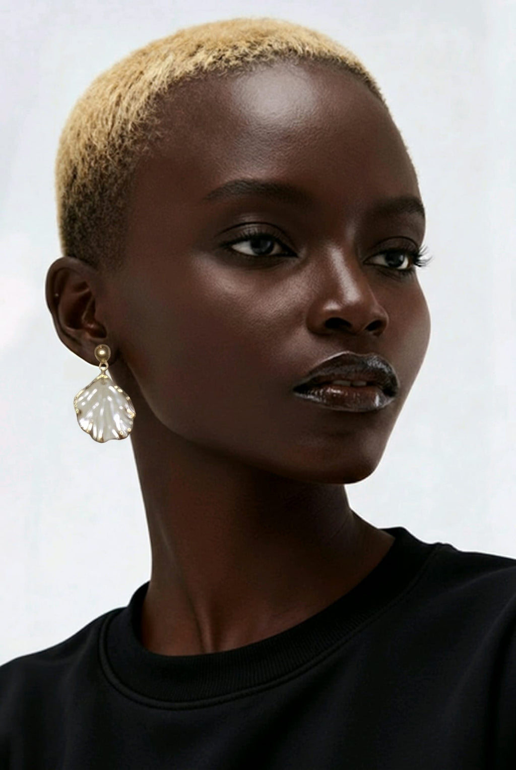Boucles d'oreilles coquillage